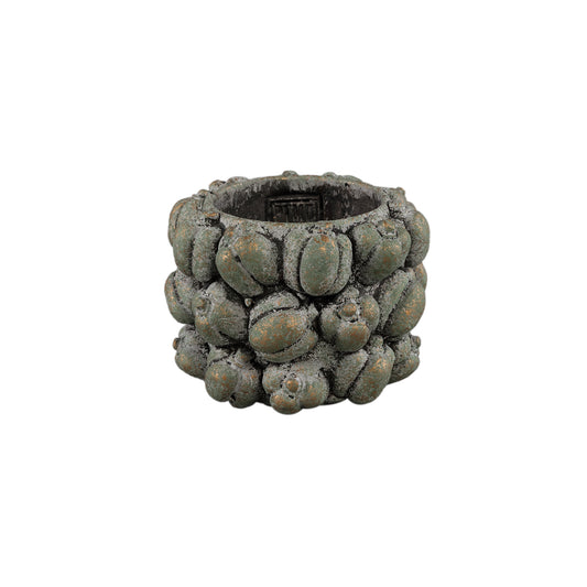 Miera Petrol Ronde Cementpot Pepper Bells S Set van 12 Stuks - 12 Sets 9x13x13 cm