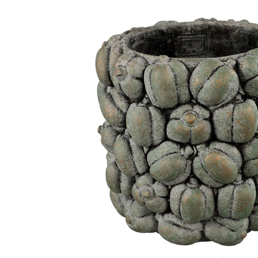 Miera Petronella Ronde Cementpot Set van 4 Stuks - 4 Sets 18x19x19 cm