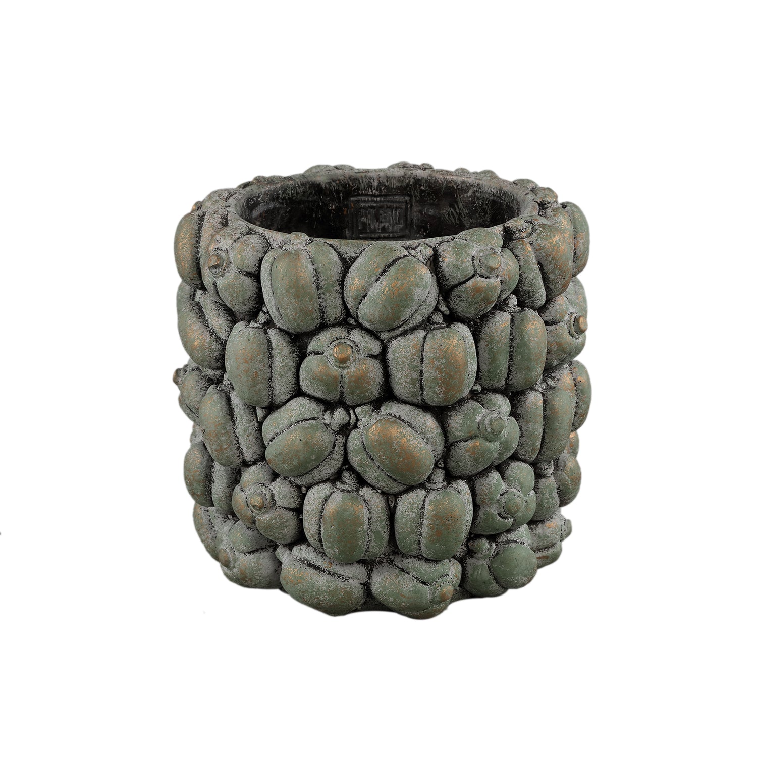 Miera Petronella Ronde Cementpot Set van 4 Stuks - 4 Sets 18x19x19 cm