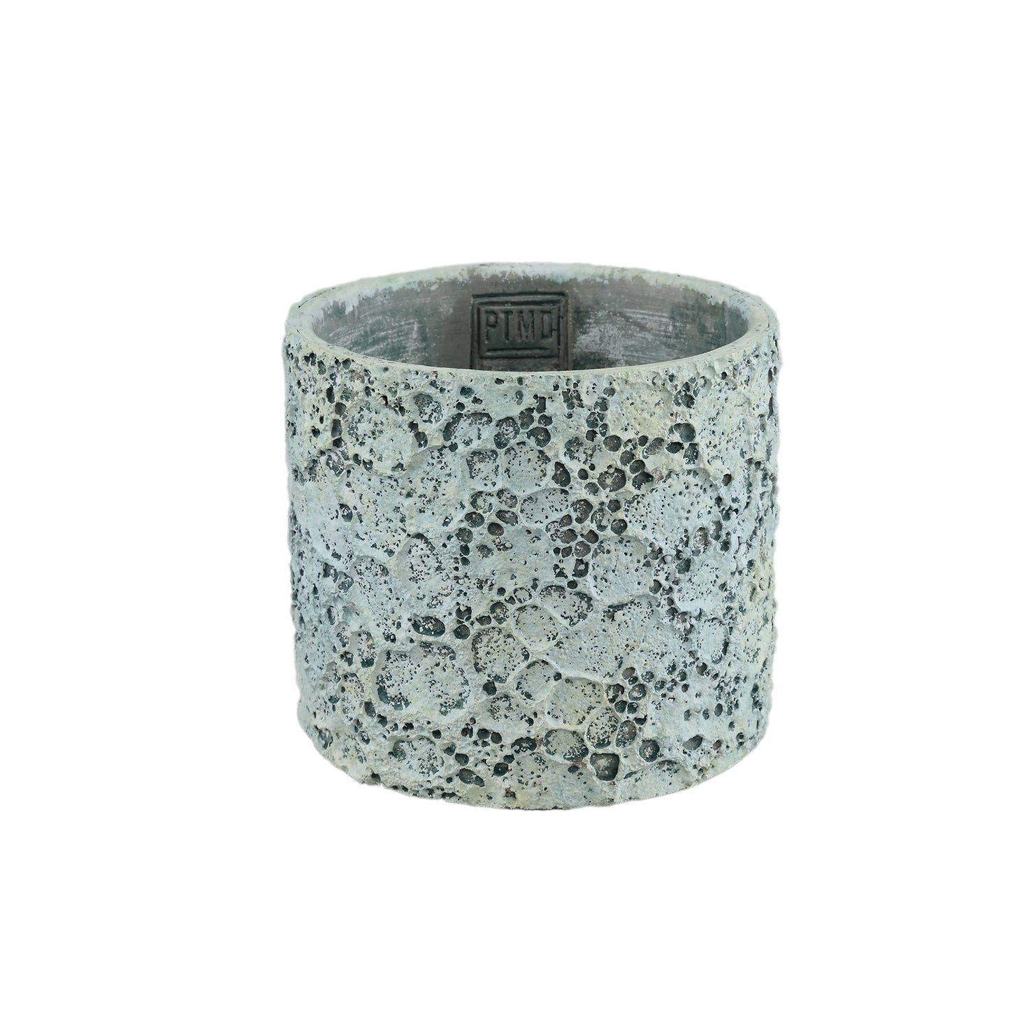 Darrel Blauwe Ronde Cementpot Ruwe Afwerking Laag M Set van 12 - 12 Sets 13x15x15 cm