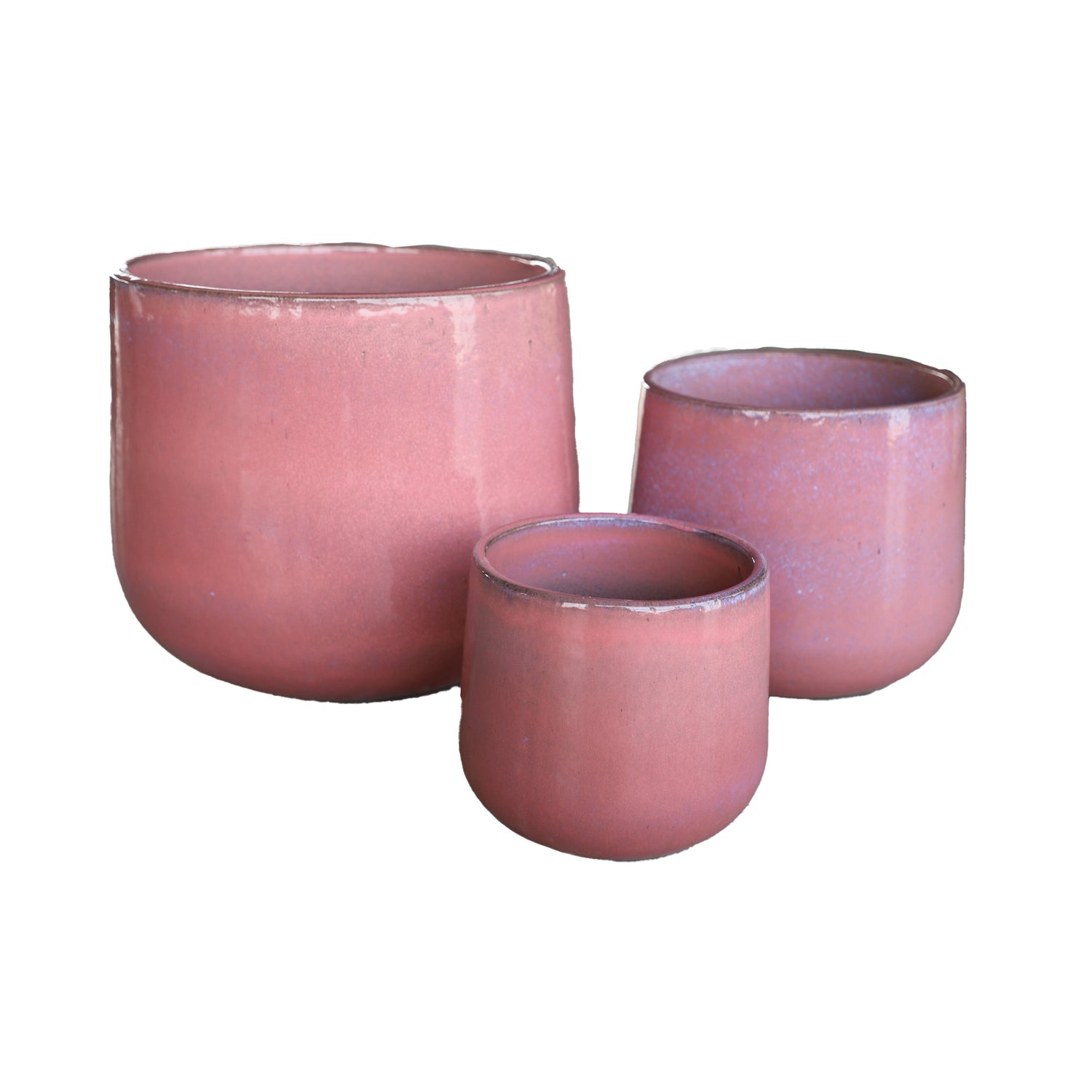 Dairsai Roze Glazuurde Ronde Keramische Pot 40x46x46 cm