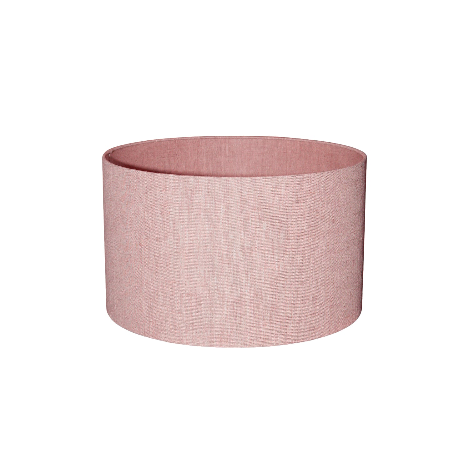 Rivvo Roze Katoen Linnen Lampenkap Rond Laag Set van 2 Stuks - 2 Sets 24x40x40 cm