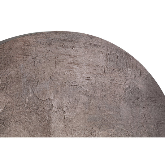 Kemp Bruin Canvas Schilderij Ruw Rond S 90x90x2.5 cm