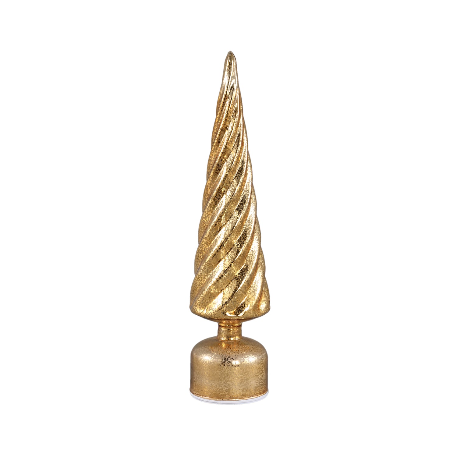Noran Gouden Glazen Bewegende Boom LED Licht Set van 4 Stuks - 4 Sets 40x9x9 cm