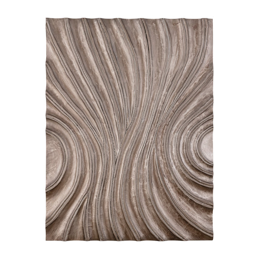 Reddie Bruin Glanzend MDF Golvend Wandpaneel Rechthoek M 120x90x7 cm