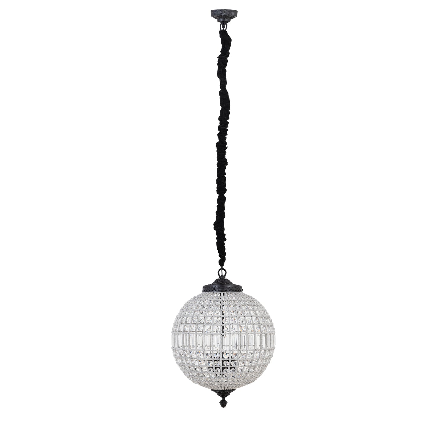 Jaris Crystal Hangende Bol Kroonluchter Lamp M 67x48x48 cm