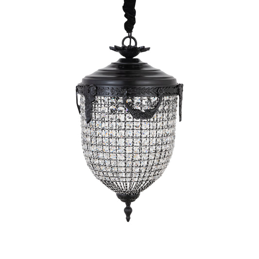 Lidde Kristallen Ovale Hanglamp Klassiek S 70x37x37 cm