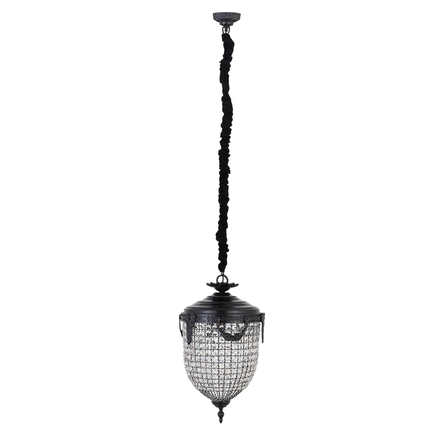 Lidde Kristallen Ovale Hanglamp Klassiek S 70x37x37 cm