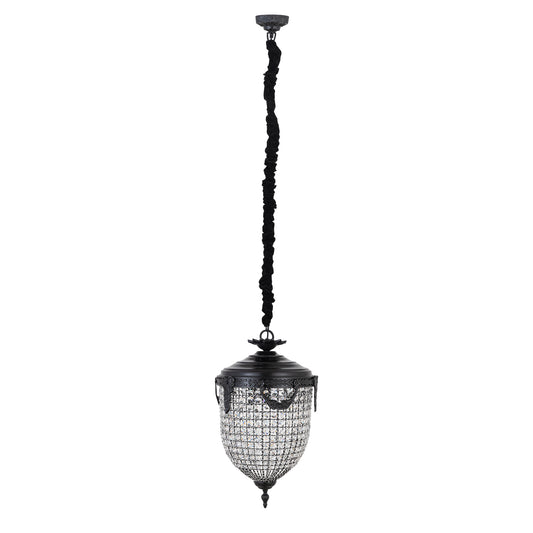 Lidde Kristallen Ovale Hanglamp Klassiek S 70x37x37 cm