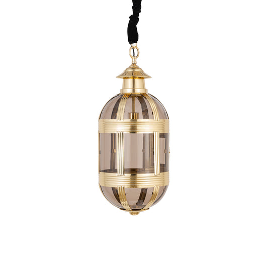 Mikk Antieke Messing Lustre Hanglamp Ovaal S 71x31x31 cm
