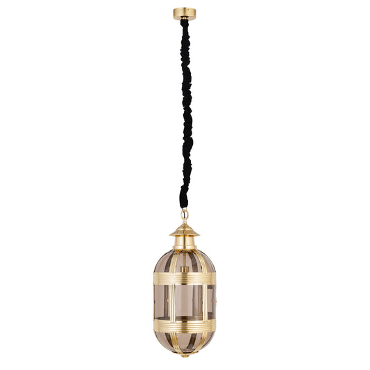 Mikk Antieke Messing Lustre Hanglamp Ovaal S 71x31x31 cm