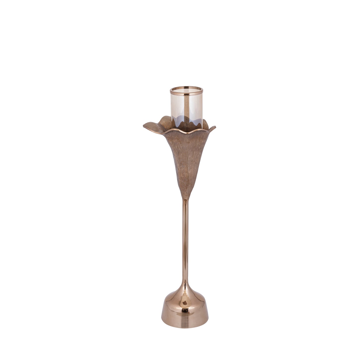 Kourtney Bronzen Gegoten Aluminium Stormlight Bloem S 91x26x29 cm