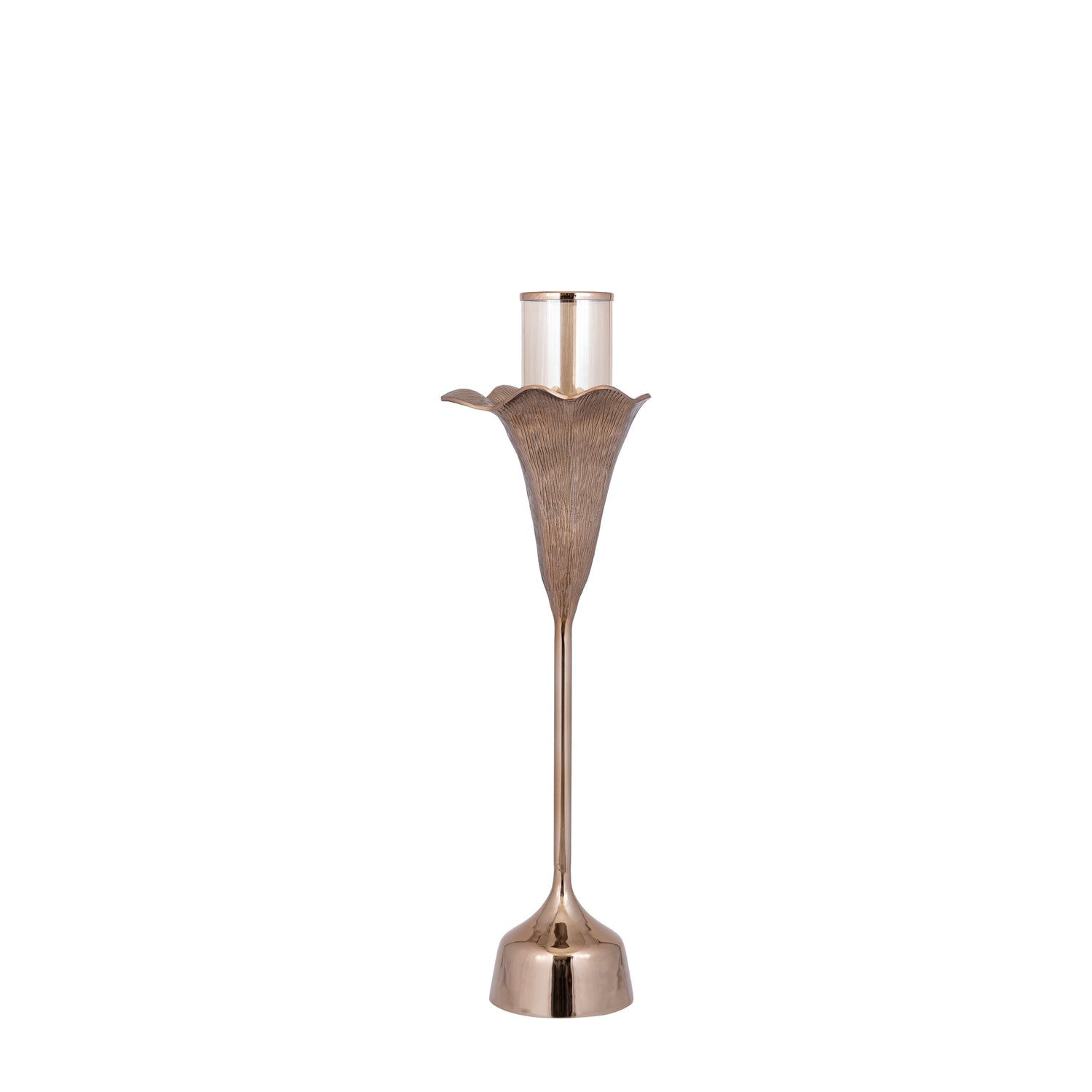 Kourtney Bronzen Gegoten Aluminium Stormlight Bloem S 91x26x29 cm