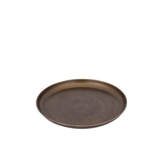 Tyrae Gouden IJzeren Schaal Rond M – Set van 4 Stuks - 4 Sets 3.5x40x40 cm