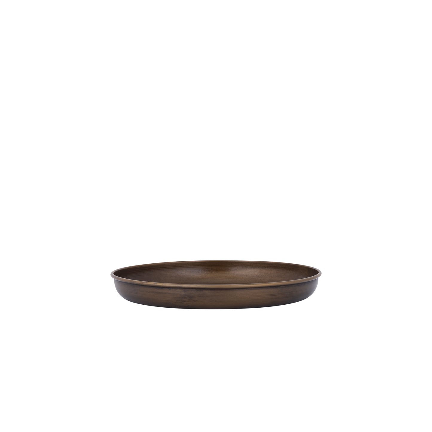 Tyrae Gouden Ijzeren Dienblad Rond S - Set van 4 Stuks - 4 Sets 3.5x30x30 cm