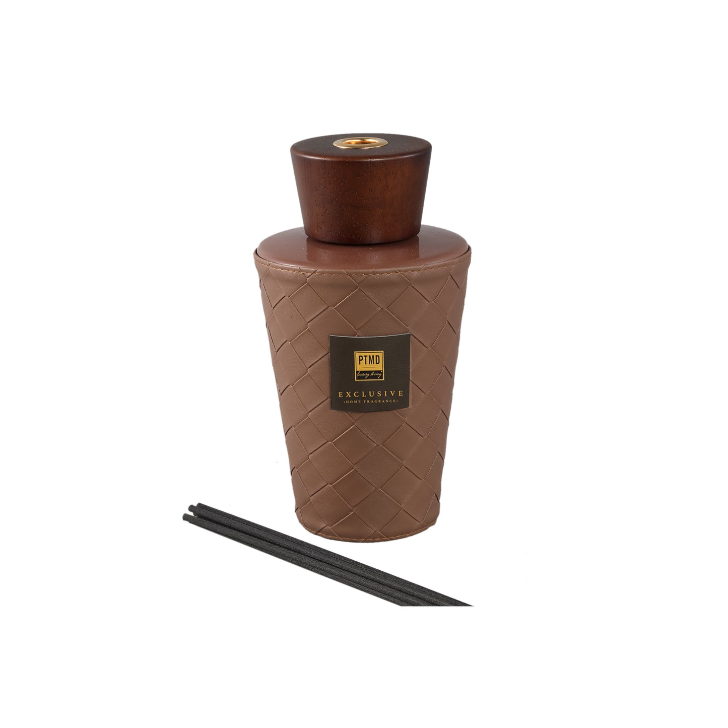 PTMD Exclusive Eiken Braambes Geurstokjes Set van 2 Stuks 1L - 2 Sets 51x13x13 cm