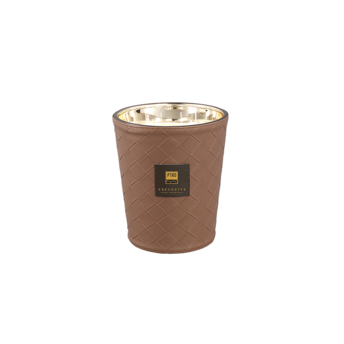 PTMD Exclusive Eiken Zwarte Bes Geurkaars 900gr - Set van 2 Stuks - 2 Sets 17.5x14x14 cm