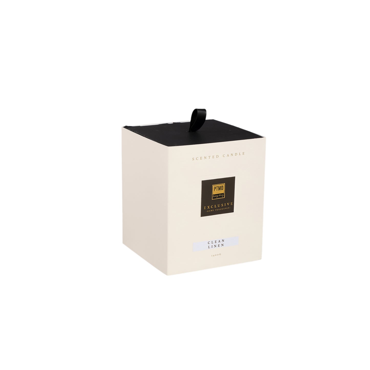PTMD Exclusive Clean Linen Geurkaars Set van 2 Stuks 900gr - 2 Sets 17.5x14x14 cm