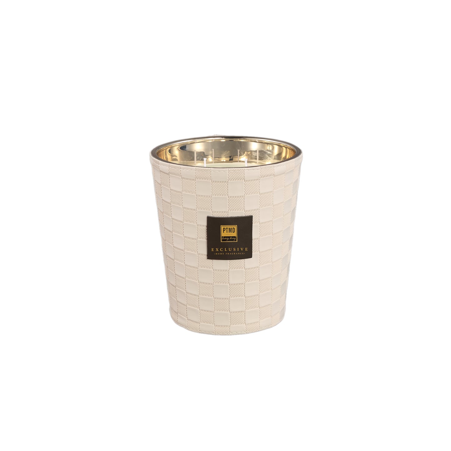 PTMD Exclusive Clean Linen Geurkaars Set van 2 Stuks 900gr - 2 Sets 17.5x14x14 cm
