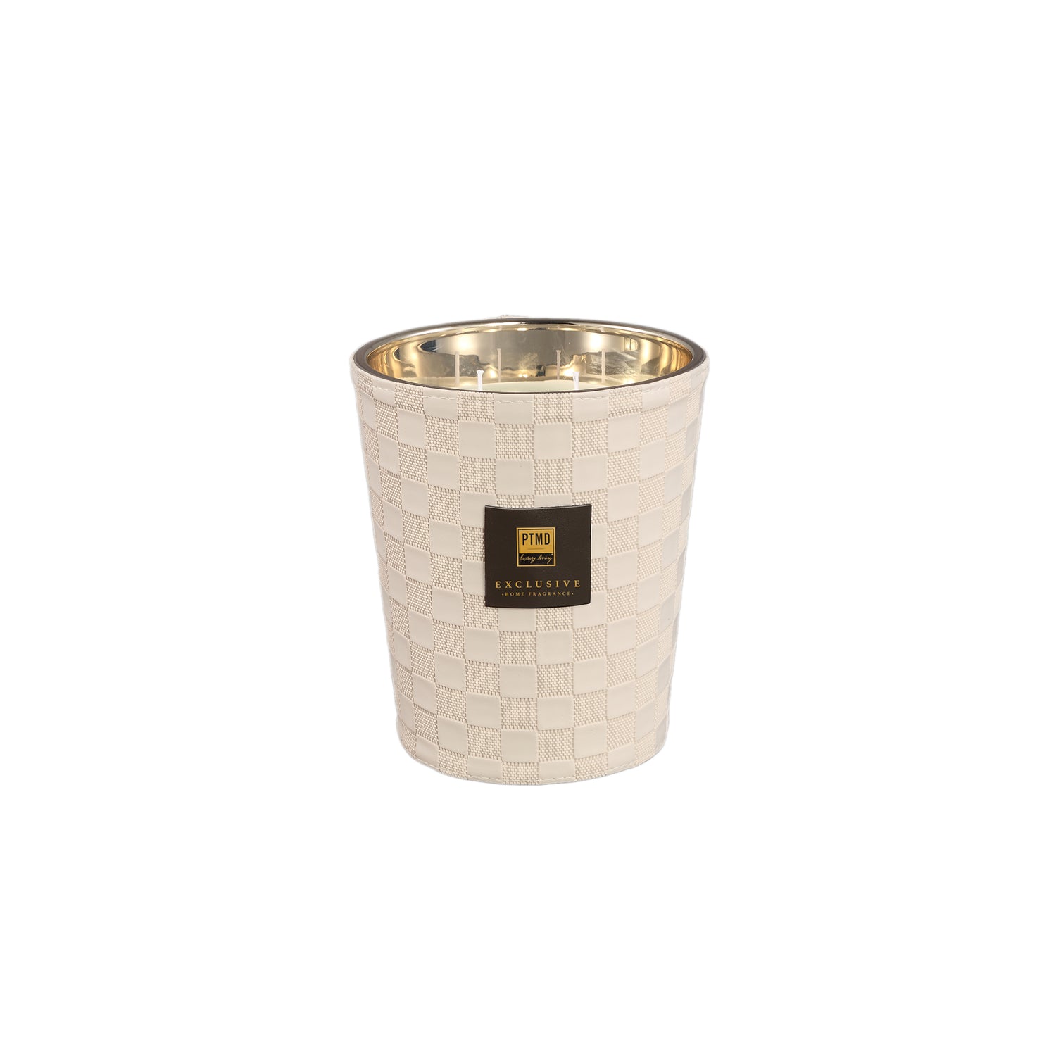 PTMD Exclusive Clean Linen Geurkaars Set van 2 Stuks 900gr - 2 Sets 17.5x14x14 cm