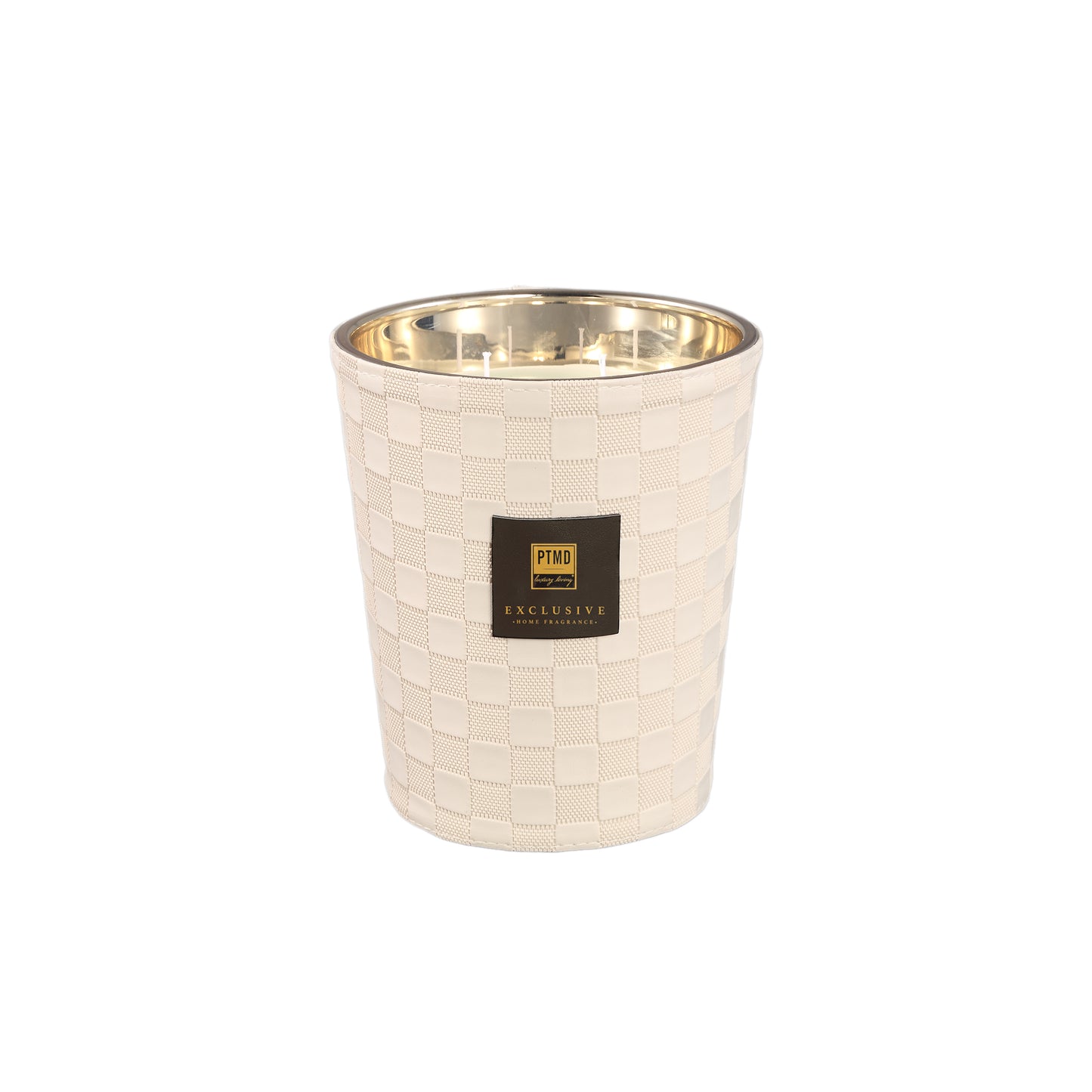 PTMD Exclusive Clean Linen Geurkaars Set van 2 Stuks 1,4kg - 2 Sets 19x16x16 cm