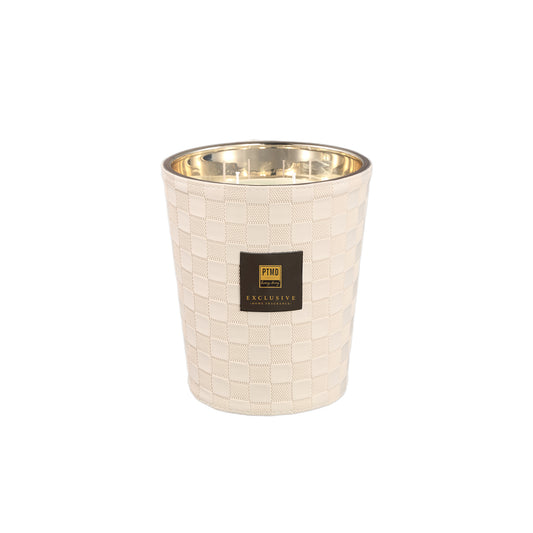PTMD Exclusive Clean Linen Geurkaars Set van 2 Stuks 1,4kg - 2 Sets 19x16x16 cm