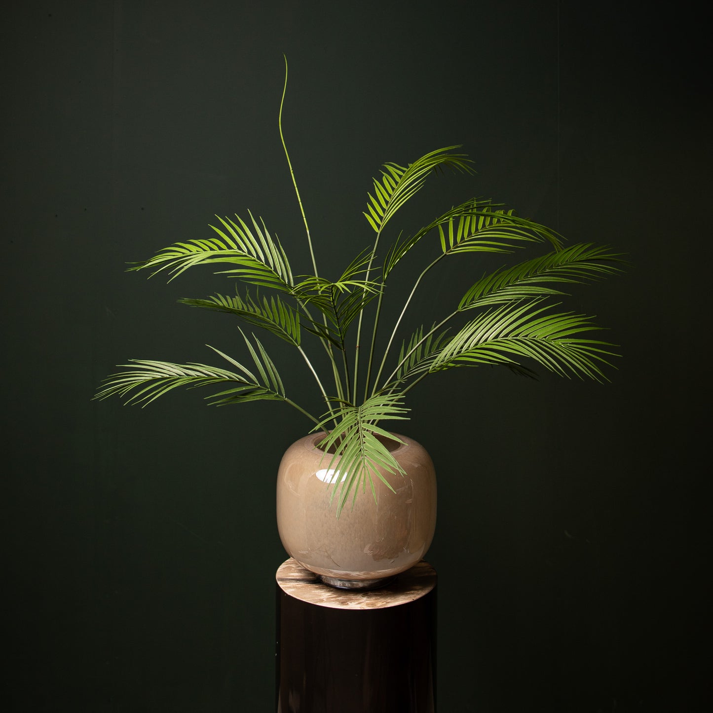 Leaves Plant Groen Palmbladeren Struik Middel - Set van 12 3x95x5 cm