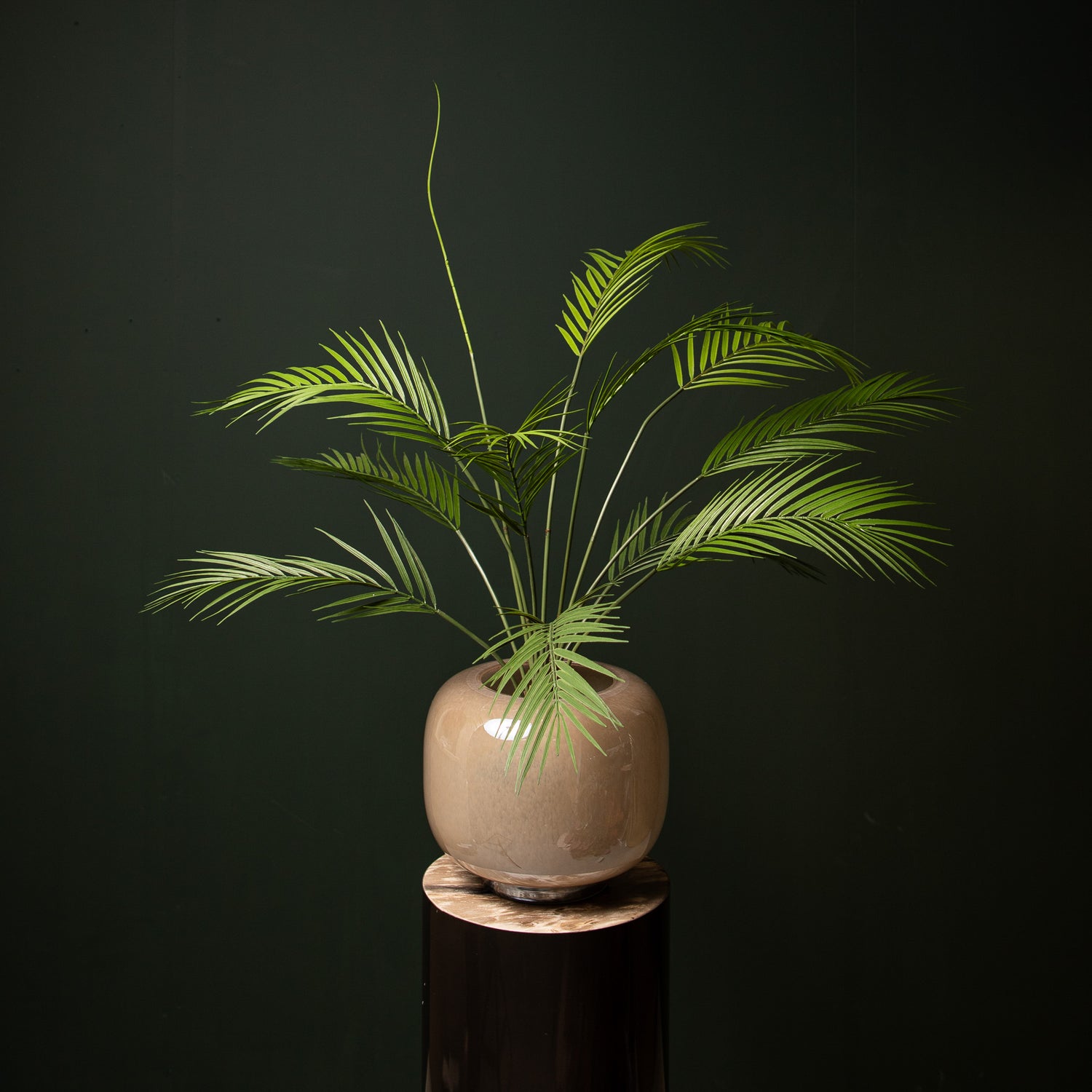 Leaves Plant Groen Palmbladeren Struik Middel - Set van 12 3x95x5 cm