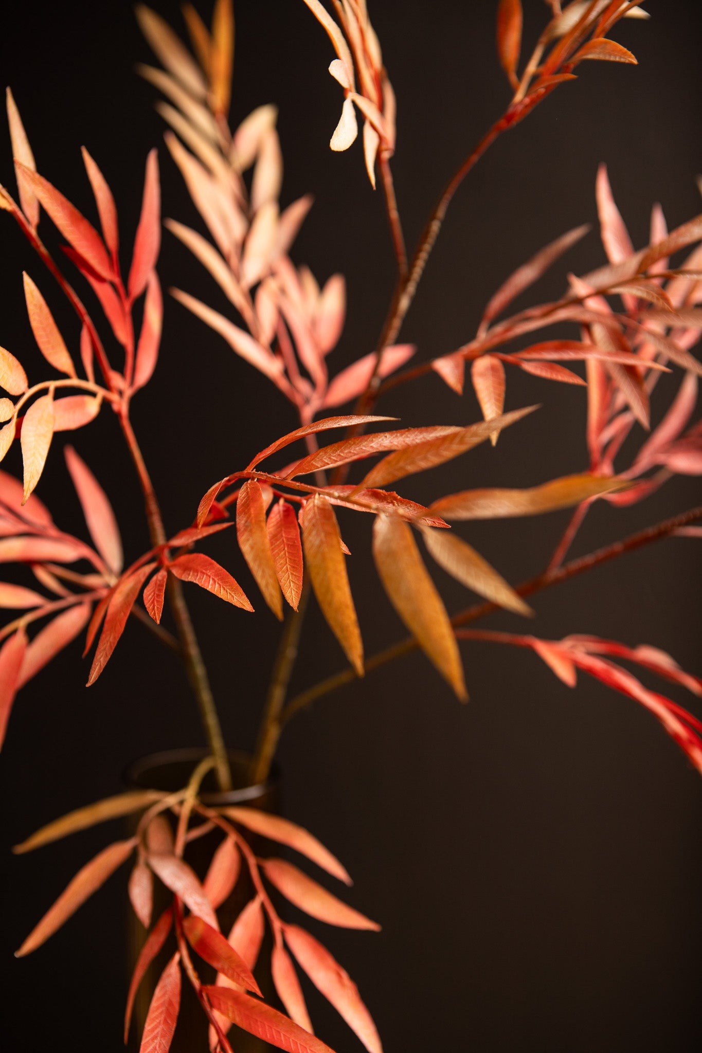 Leaves Plant Groen Oranje Mirt Struik, Set van 12 Stuks 2x107x8 cm