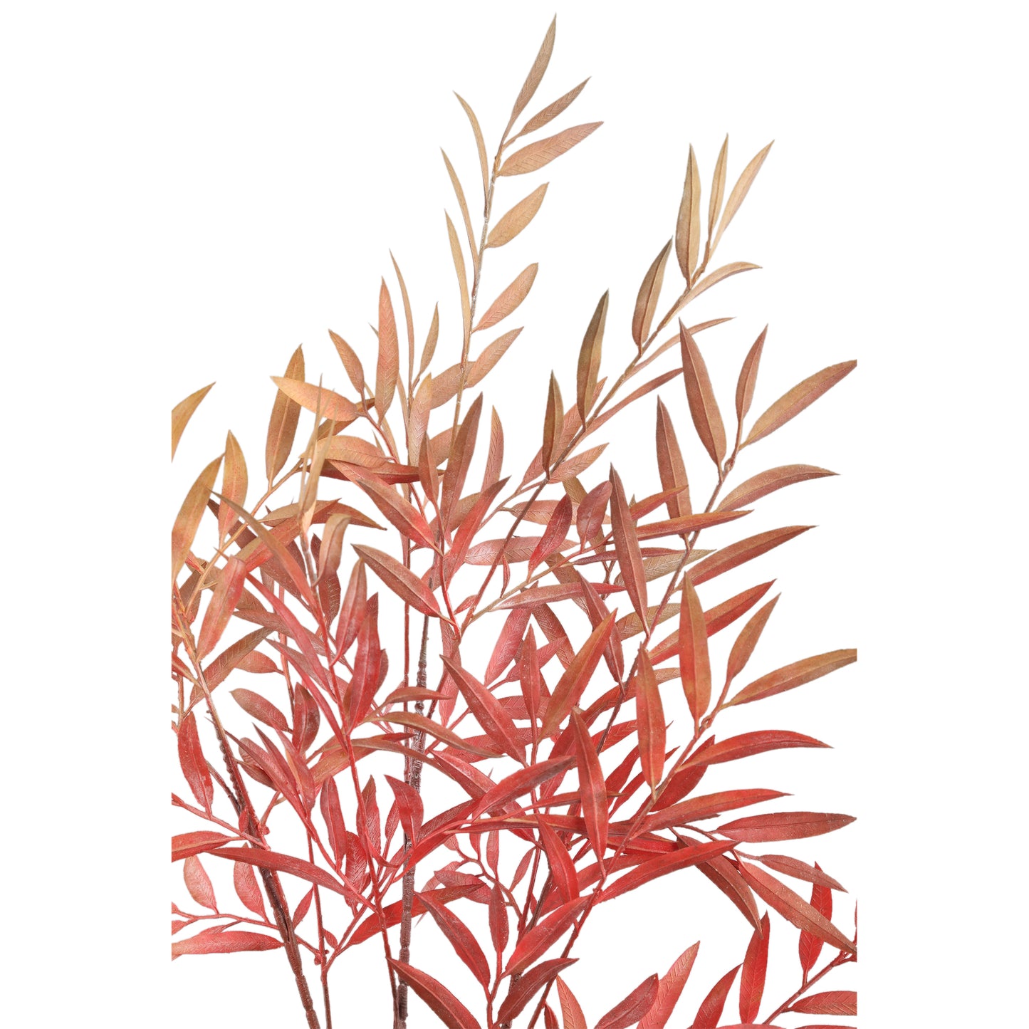 Leaves Plant Groen Oranje Mirt Struik, Set van 12 Stuks - 12 Sets 2x107x8 cm