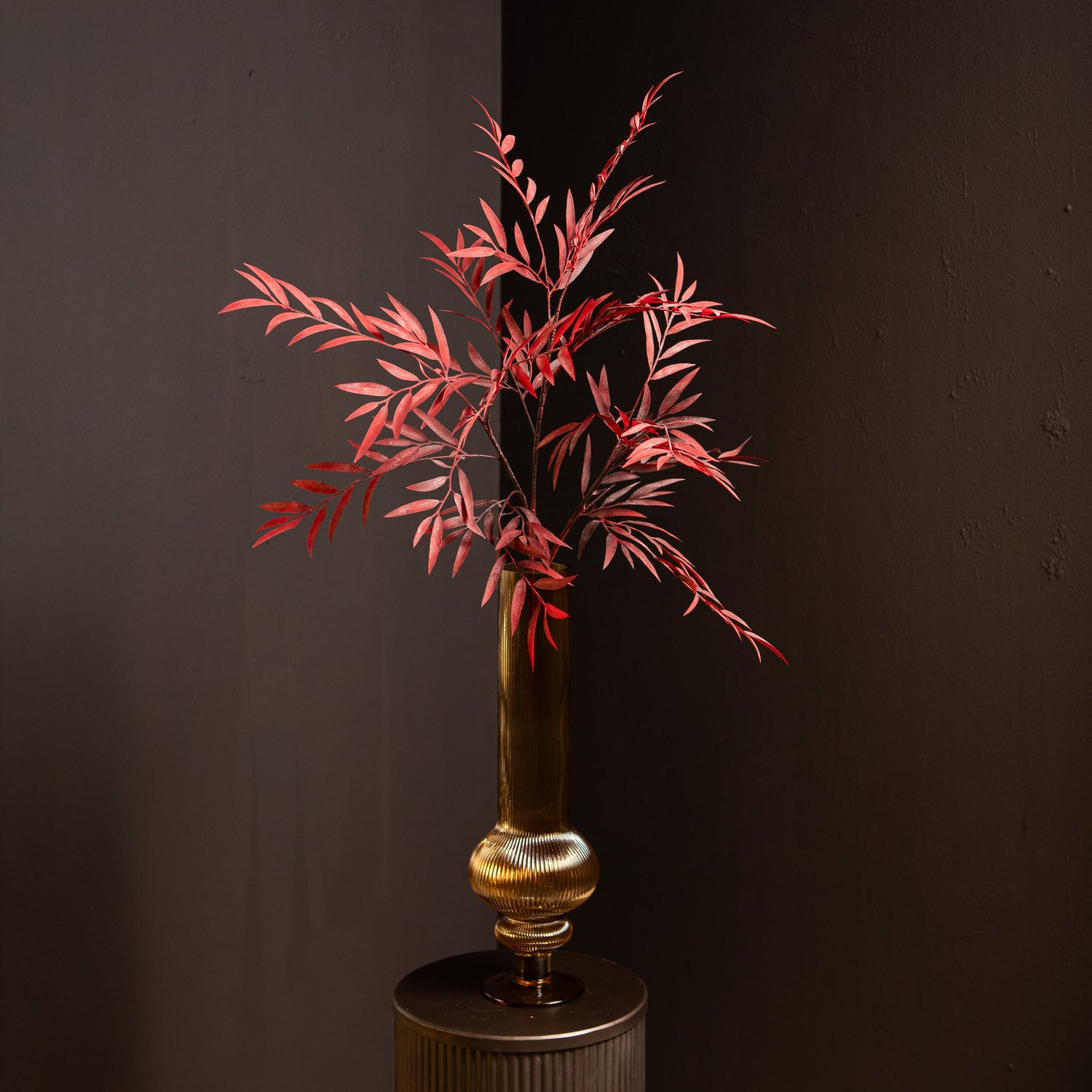 Leaves Plant Rode Myrica Gagel Struik, Set van 12 Stuks 2x107x8 cm