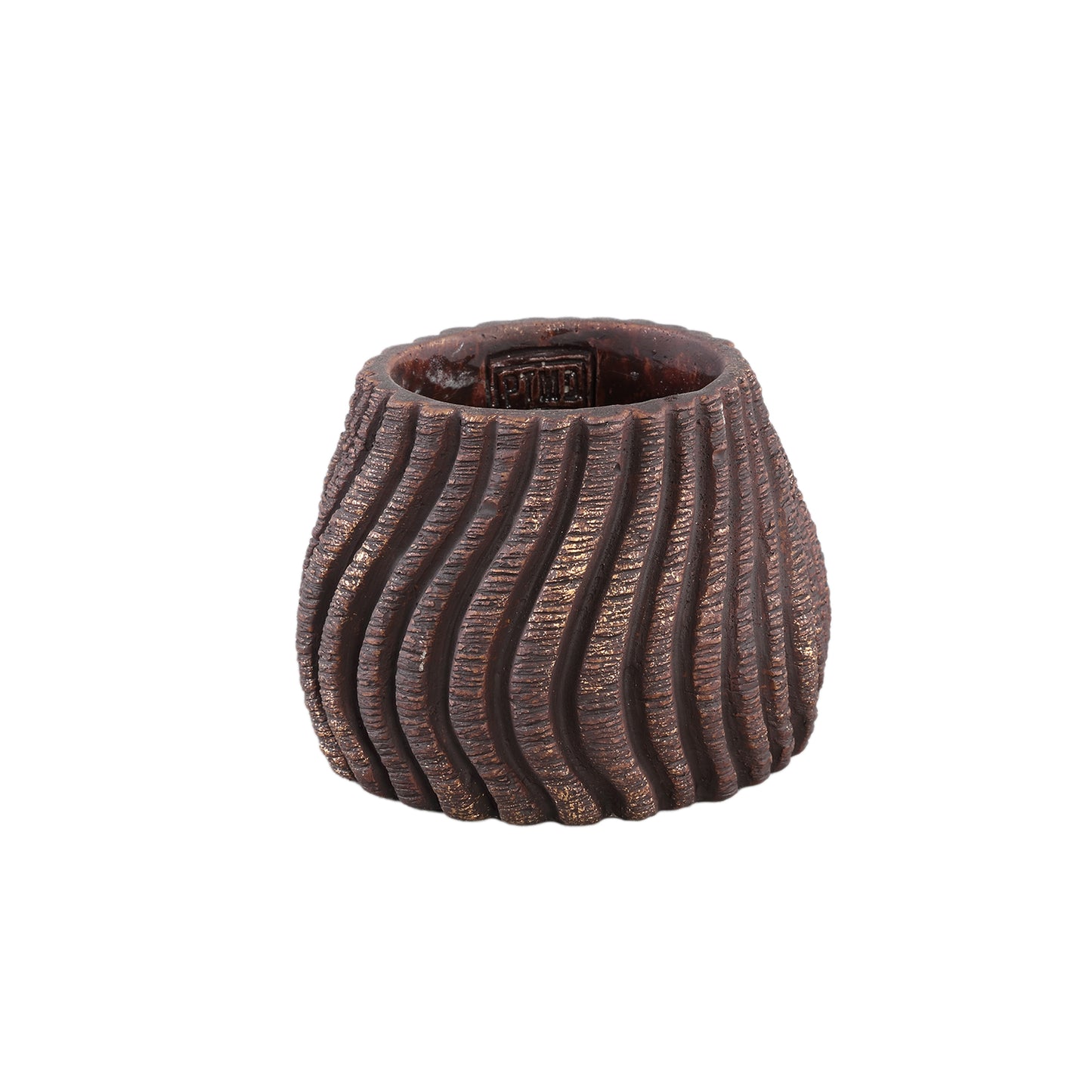 Daan Bruine Cementpot Swirl Structure Rond S - Set van 12 9x13x13 cm