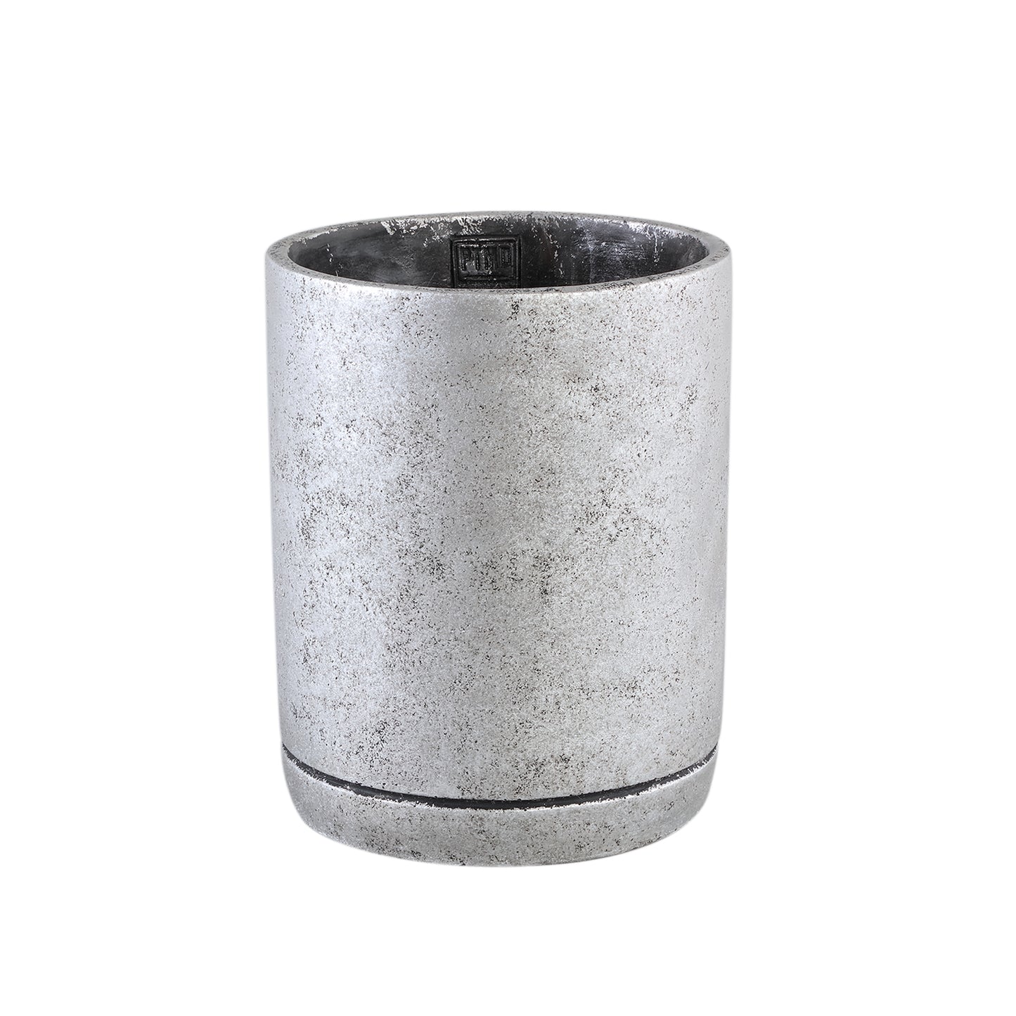 Vik Zilveren Cement Pot Rond L – Set van 4 Stuks - 4 Sets 25x20x20 cm