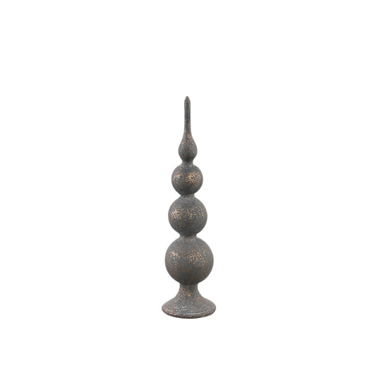 Elison Zwart Cement Bal Beeld Set van 4 Stuks - 4 Sets 34x9x9 cm