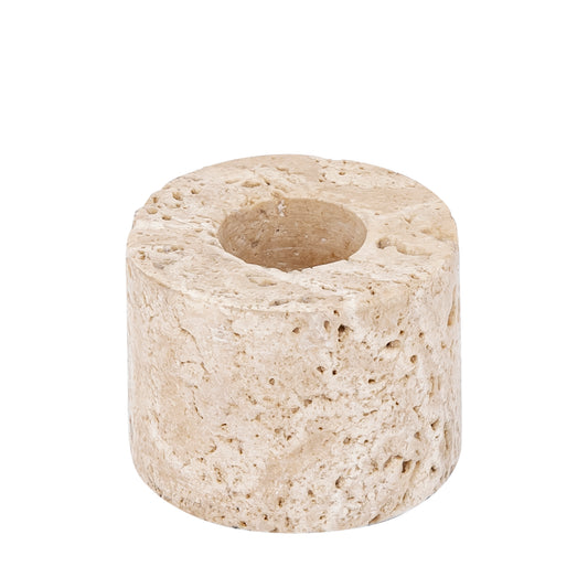 Jaqueleen Beige Travertine Eettafel Kandelaar L Set van 8 Stuks - 8 Sets 5x5x5 cm
