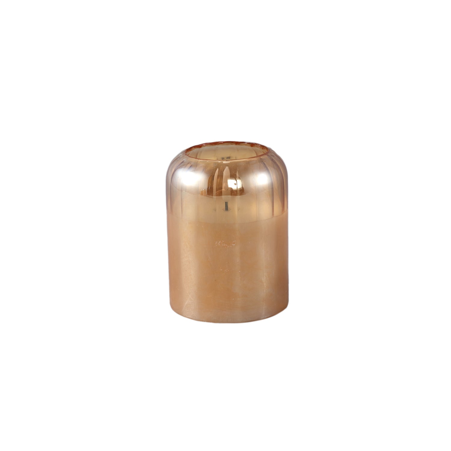 Glass LED Amber Glas Kaars S - Set van 12 10x7.5x7.5 cm