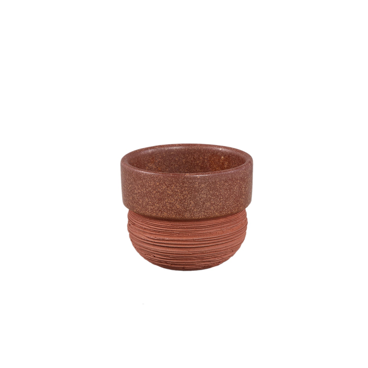 Evelien Rust Keramische Pot Rond Bodem Set van 18 Stuks XS - 18 Sets 6x7.5x7.5 cm