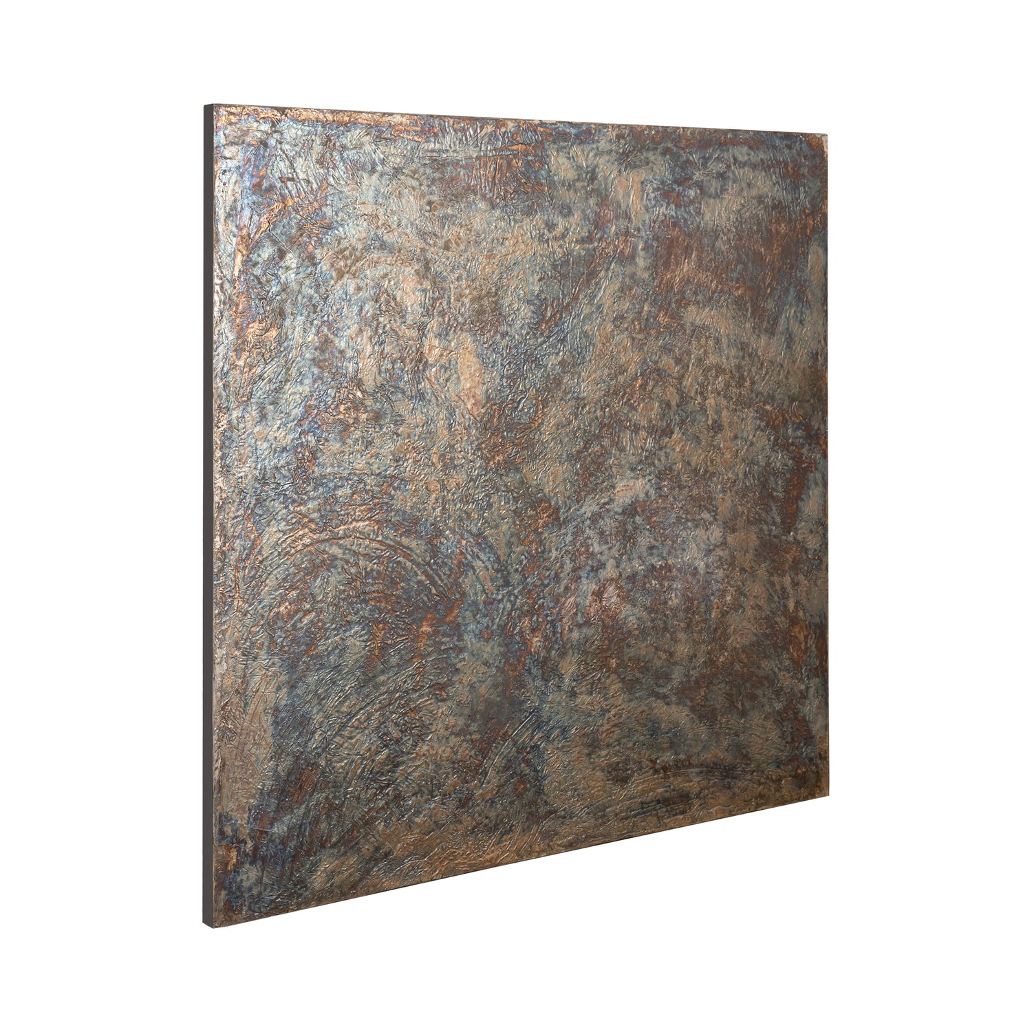 Sukhmia Gunmetal MDF Wandpaneel Glanzend Vierkant L 120x120x3.5 cm