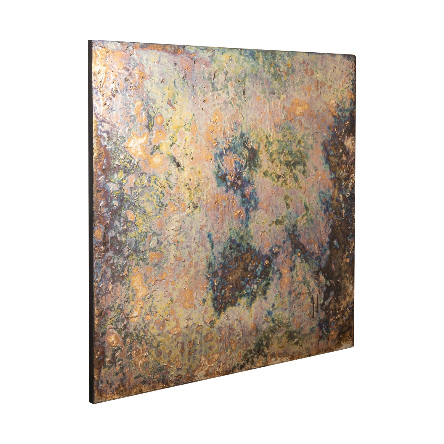 Sukhmia Olie Groen MDF Wandpaneel Glanzend Vierkant L 120x120x3.5 cm
