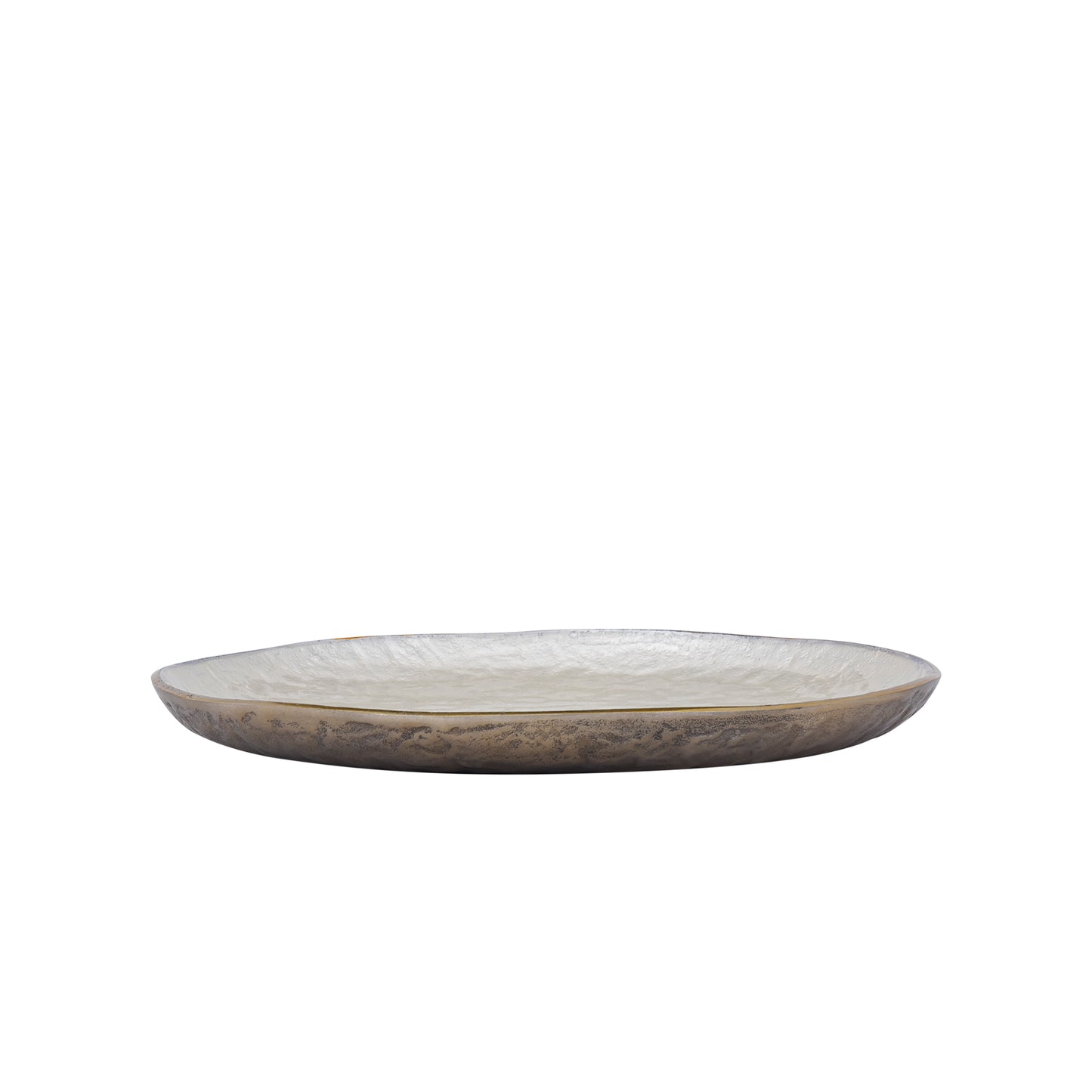 Lysse Wit Gegoten Aluminium Luxe Emaille Dienblad Rond M 4x38x38 cm