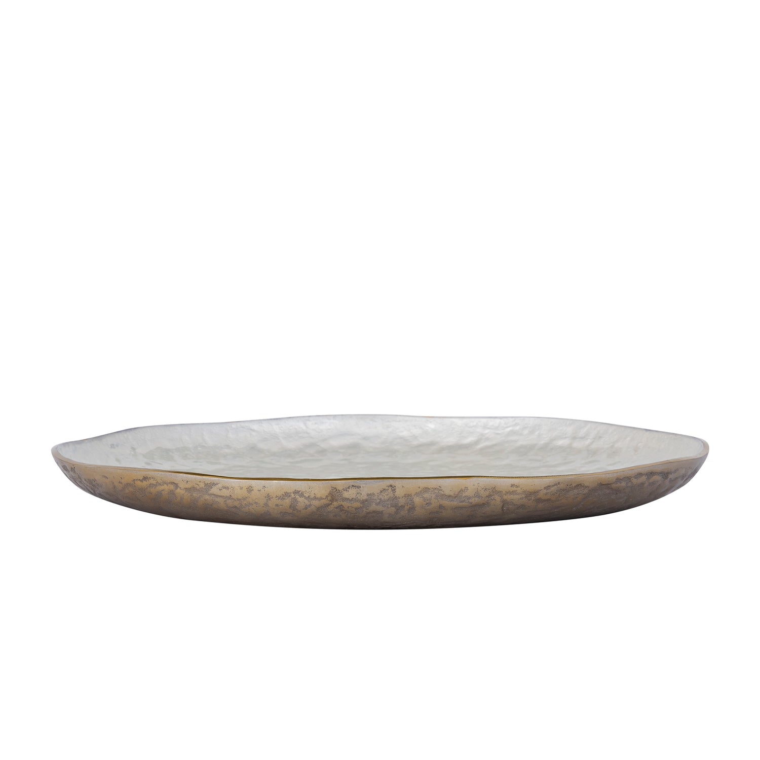 Lysse Wit Gegoten Aluminium Luxe Emaille Bord Rond L 4.5x47x47 cm