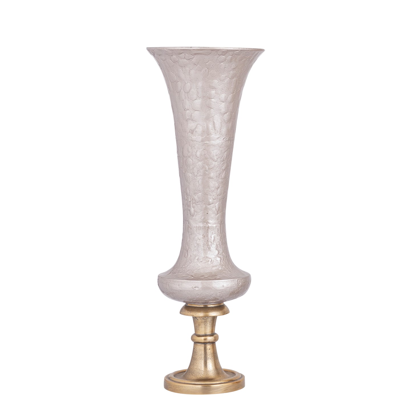 Lysse Champagne Gietaluminium Luxe Emaille Vaas L 79x28x28 cm