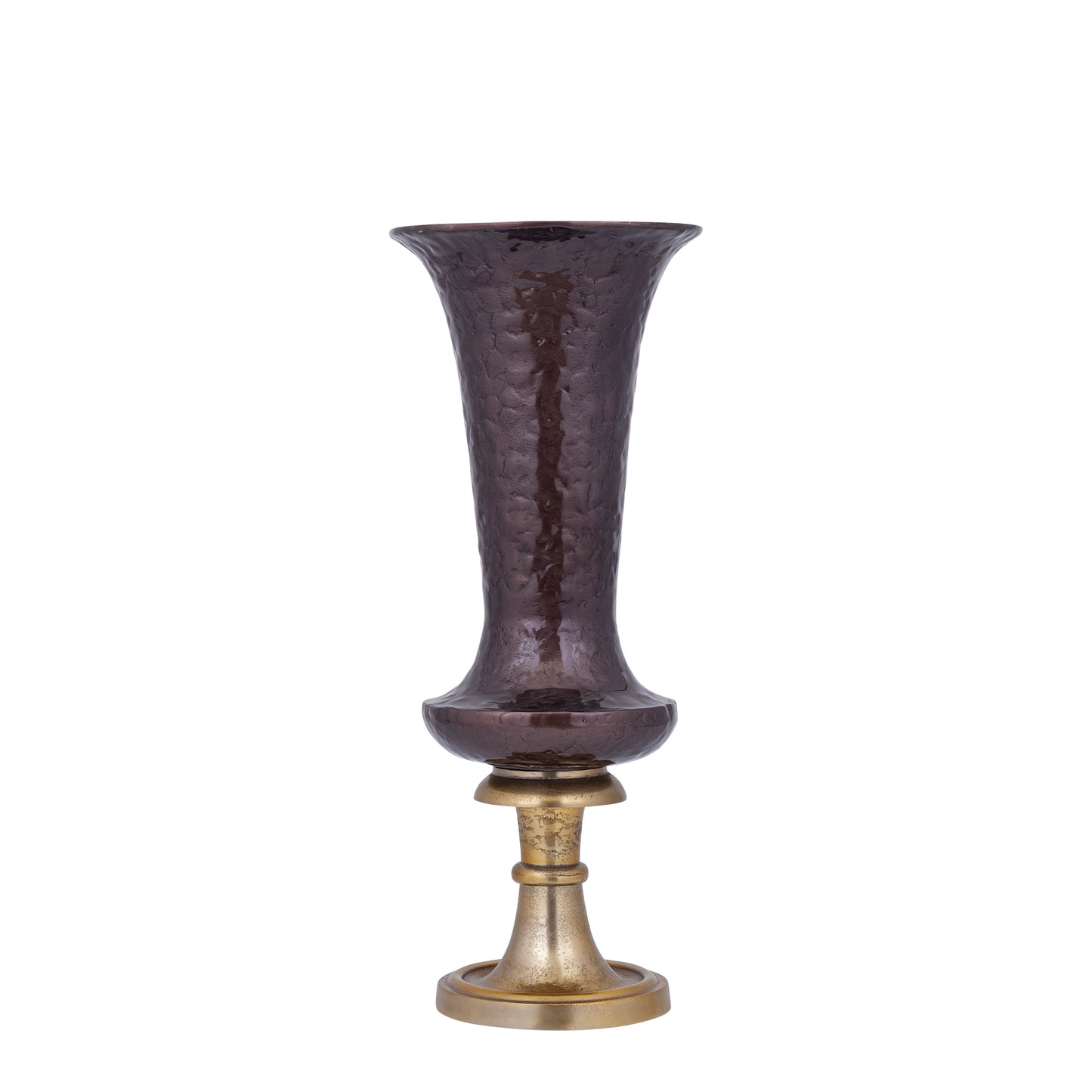 Lysse Donkerbruine Gietalu Luxe Emaille Vaas S 61x25x25 cm