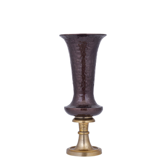 Lysse Donkerbruine Gietalu Luxe Emaille Vaas S 61x25x25 cm