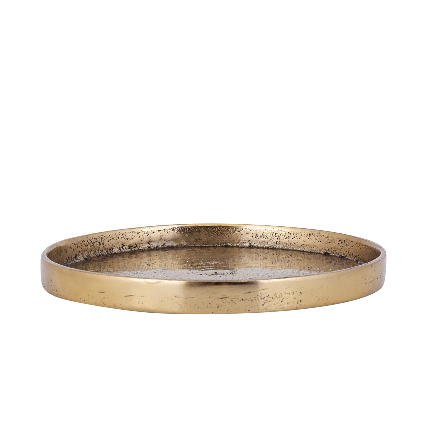 Naftali Gouden Aluminium Kaarsplateau Set van 8 Stuks - 8 Sets 1.5x13.5x13.5 cm