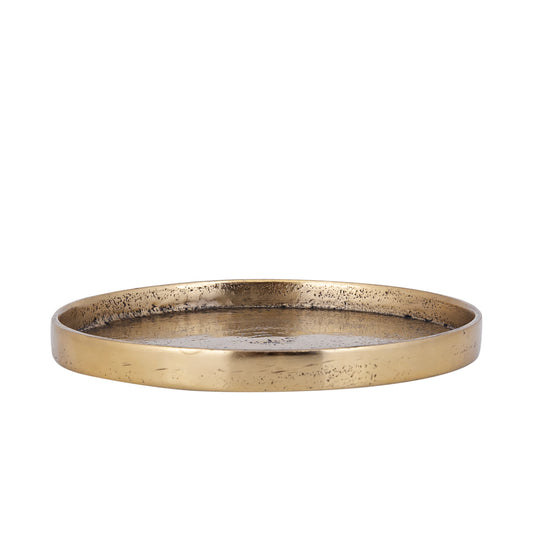 Naftali Gouden Aluminium Kaarsplateau Set van 8 Stuks - 8 Sets 1.5x13.5x13.5 cm