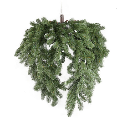 Rosamond Groen Hangende Krans Met Verlichting Lang 80x60x60 cm