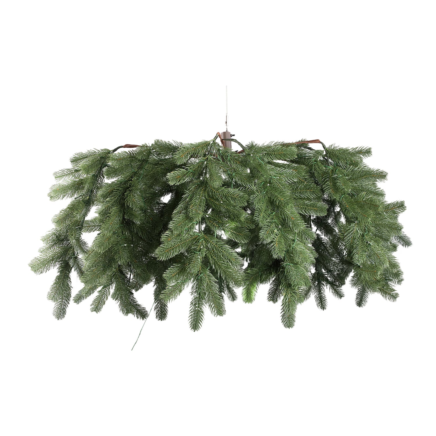 Rosamond Groene Hangende Krans Met Verlichting Breed 50x100x100 cm