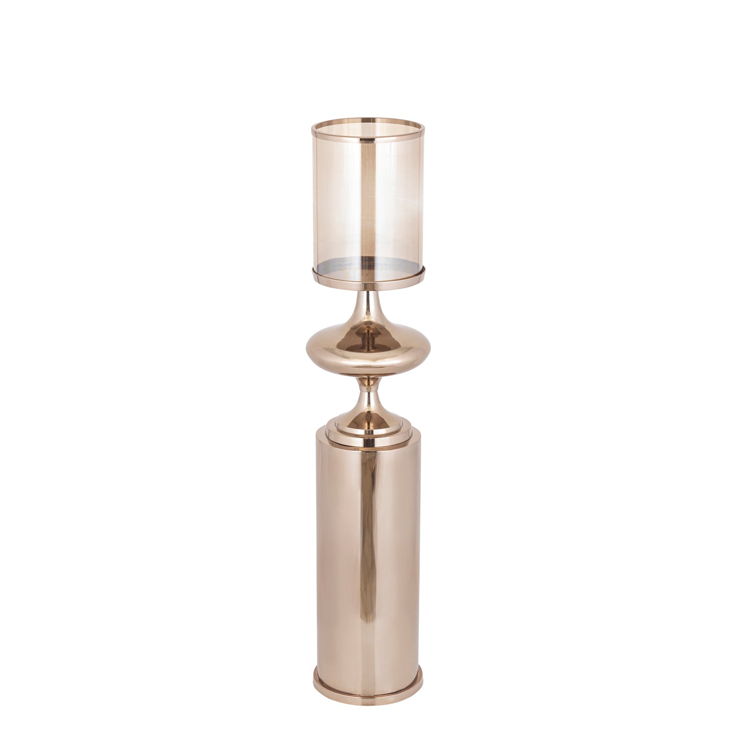 Rodire Bronzen RVS Vloer Windlicht S 125x26x26 cm