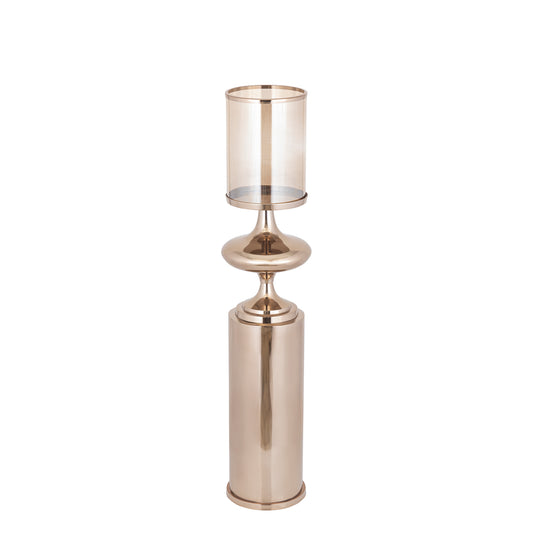 Rodire Bronzen RVS Vloer Windlicht S 125x26x26 cm